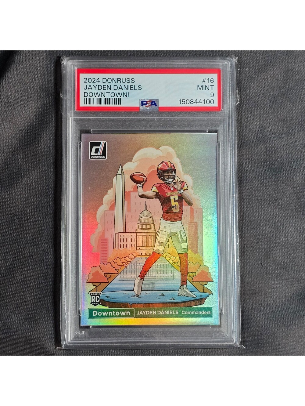 Panini Donruss Downtown! Jayden Daniels RC #16 PSA 9 Washington Commanders - Picture 1 of 2